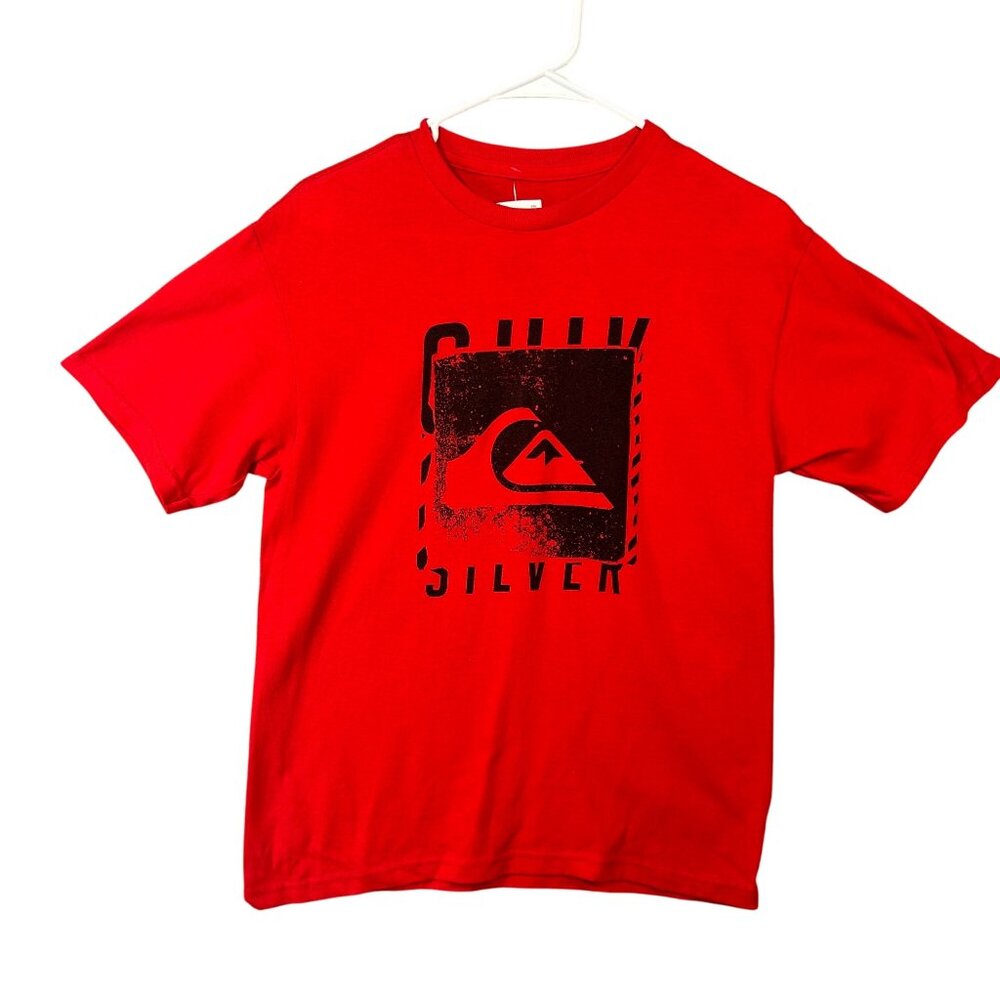 QuikSilver Logo T-Shirt Boys Size Large Top Shirt NWT